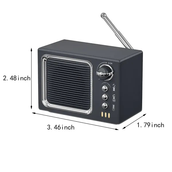 Versatile gift bedroom mini wireless retro bluetooth speaker