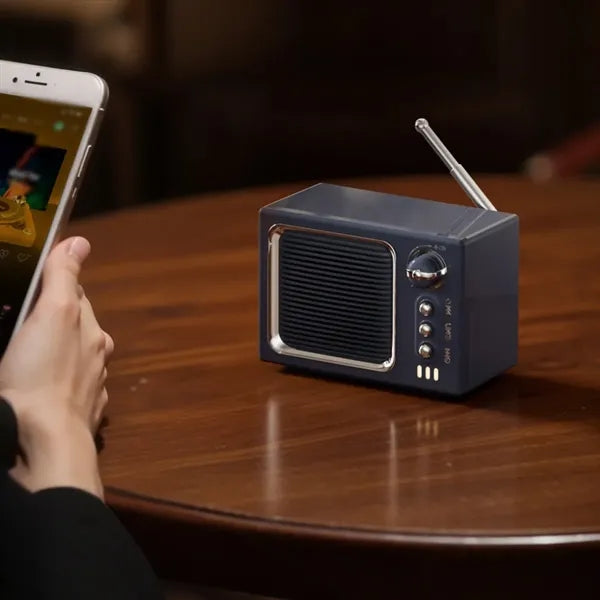 Versatile gift bedroom mini wireless retro bluetooth speaker