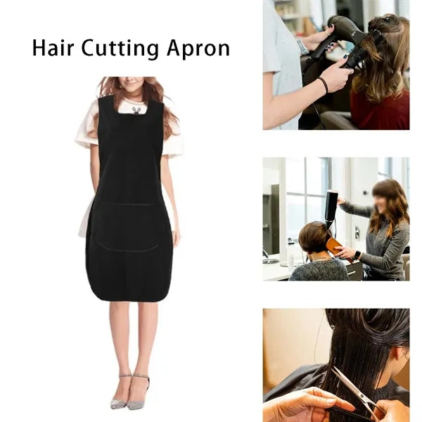 Unisex universal barber hair cutting apron with pockets