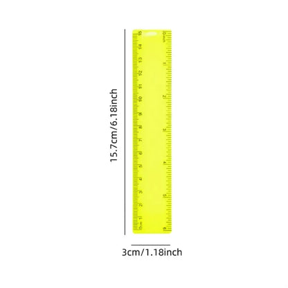 6'' Customizable Dual Scale Plastic Ruler School Promotions