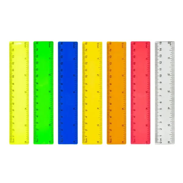 6'' Customizable Dual Scale Plastic Ruler School Promotions