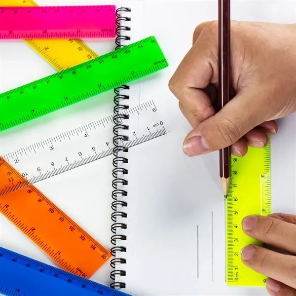 6'' Customizable Dual Scale Plastic Ruler School Promotions