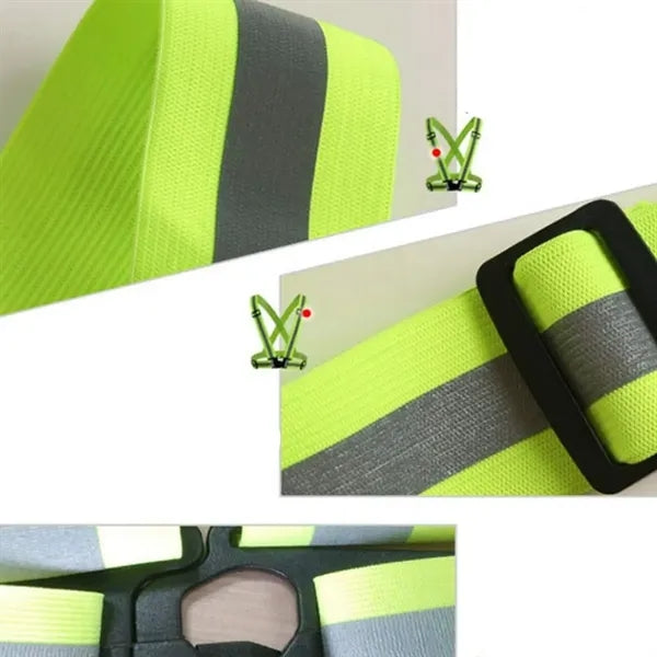 Adjustable Reflective Safety Harness Straps Belt Custom