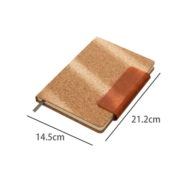 Eco Cork Cover Notebook with Bookmark
