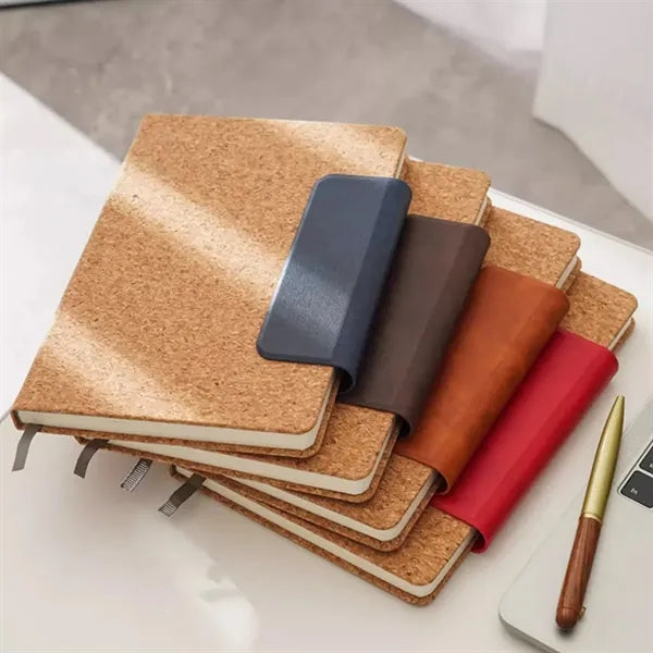 Eco Cork Cover Notebook with Bookmark