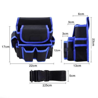Durable Multi-Pocket Work Belt Tool Pouch Waist Bag