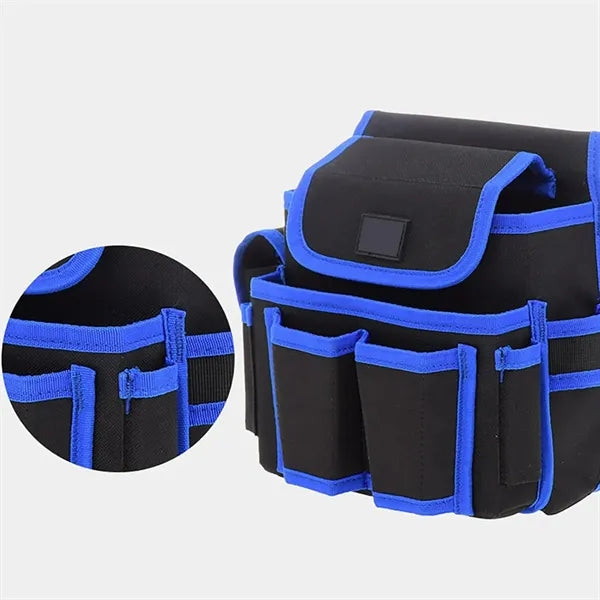 Durable Multi-Pocket Work Belt Tool Pouch Waist Bag