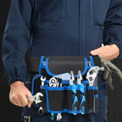 Durable Multi-Pocket Work Belt Tool Pouch Waist Bag