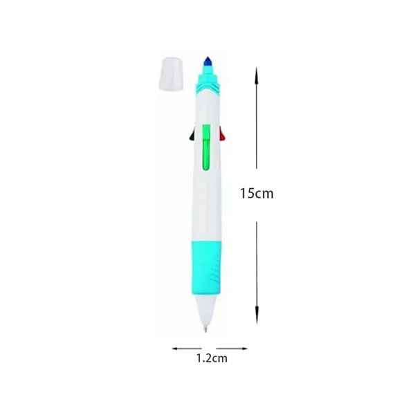 Dual Tip Highlighter Ballpoint Pen