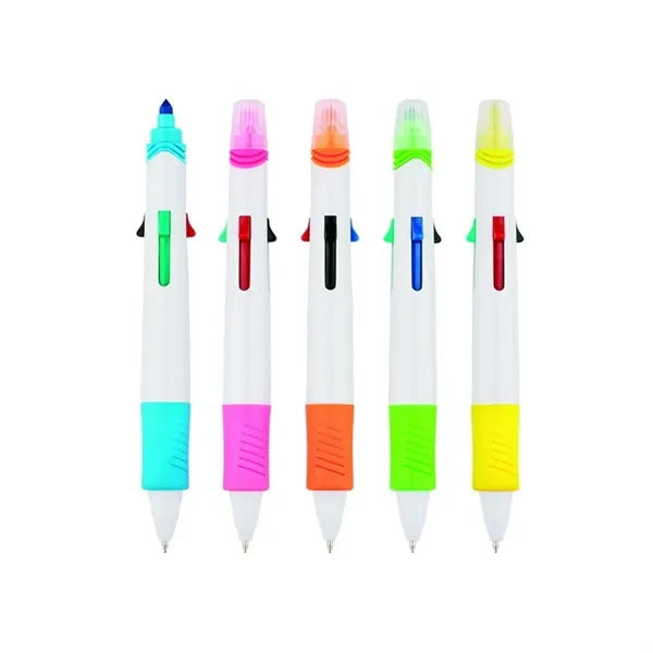 Dual Tip Highlighter Ballpoint Pen