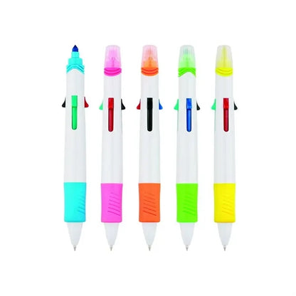 Dual Tip Highlighter Ballpoint Pen