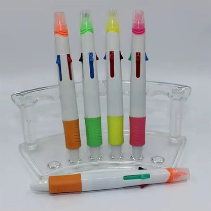 Dual Tip Highlighter Ballpoint Pen