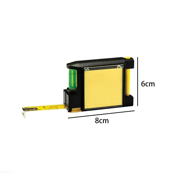 4 in 1 Tape Measure with Level Sticky Note and Pen