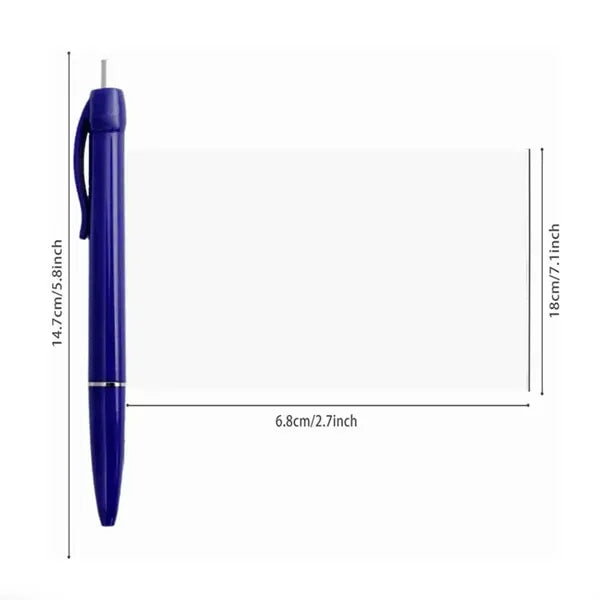 Custom Retractable Pull Out Advertising Scroll Ballpoint Pen