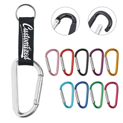 Carabiner Keychain with Strap