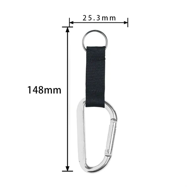 Carabiner Keychain with Strap