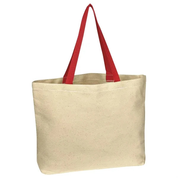 Natural 10 oz. Cotton Canvas Tote Bag