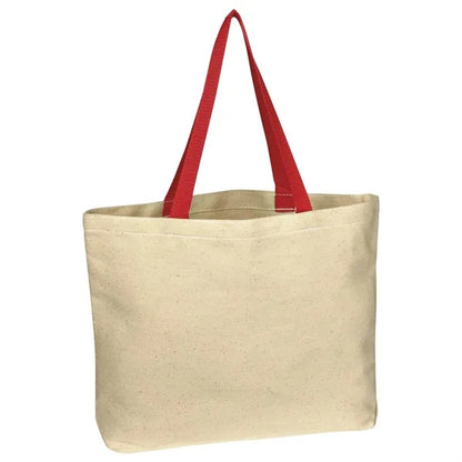 Natural 10 oz. Cotton Canvas Tote Bag