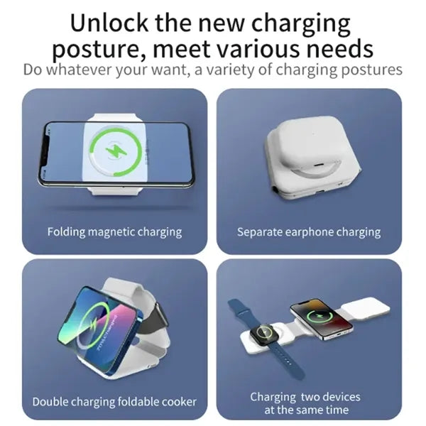 Foldable 10-In-1 Magnetic Wireless Charger
