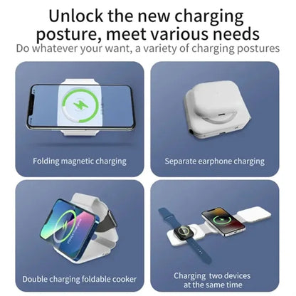 Foldable 10-In-1 Magnetic Wireless Charger