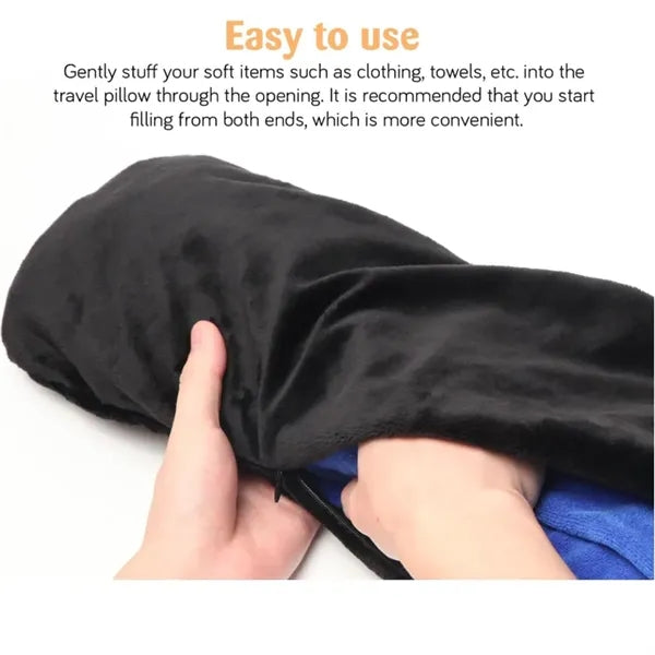 Travel Pillow Stuffable With Clothes