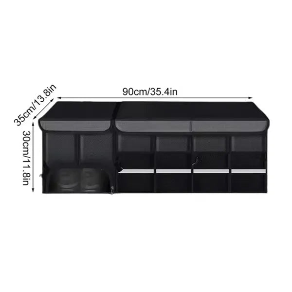 118 Quarts Foldable Car Storage Box