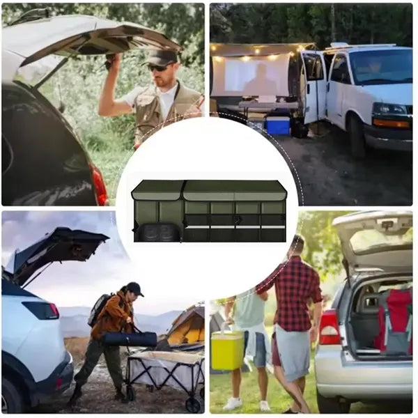 118 Quarts Foldable Car Storage Box