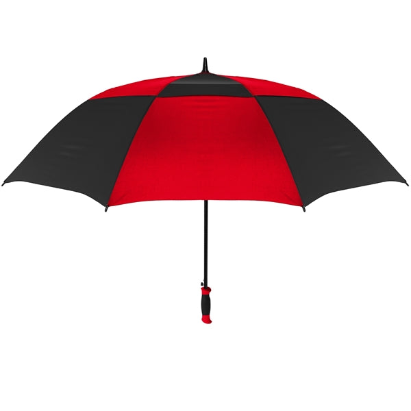 The Vented Checkerboard Golf Umbrella - Auto-Open, 62" Arc