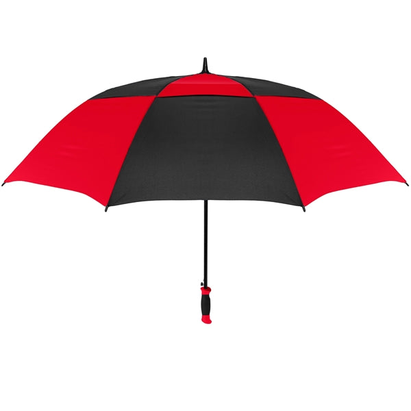The Vented Checkerboard Golf Umbrella - Auto-Open, 62" Arc