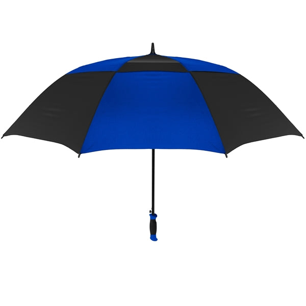 The Vented Checkerboard Golf Umbrella - Auto-Open, 62" Arc