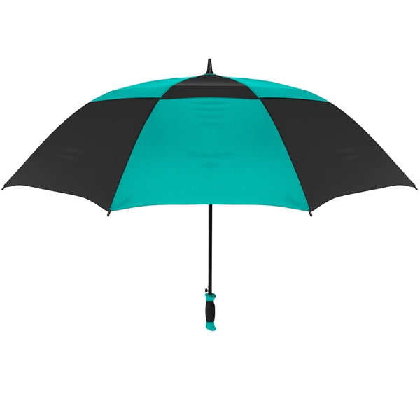 The Vented Checkerboard Golf Umbrella - Auto-Open, 62" Arc