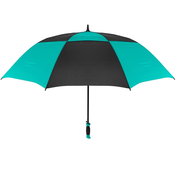 The Vented Checkerboard Golf Umbrella - Auto-Open, 62" Arc