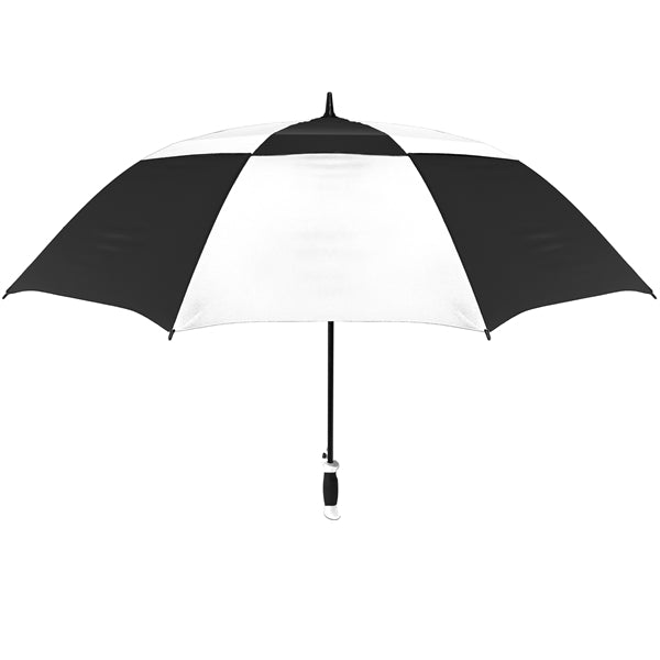The Vented Checkerboard Golf Umbrella - Auto-Open, 62" Arc