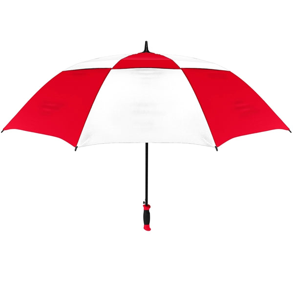 The Vented Checkerboard Golf Umbrella - Auto-Open, 62" Arc