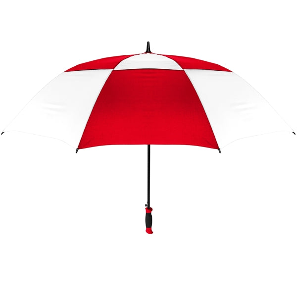 The Vented Checkerboard Golf Umbrella - Auto-Open, 62" Arc