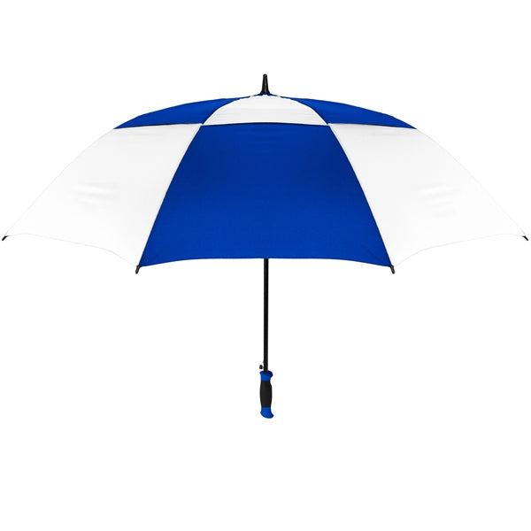 The Vented Checkerboard Golf Umbrella - Auto-Open, 62" Arc