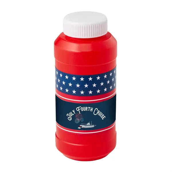 8 oz. Patriotic Bubbles with Digital Label