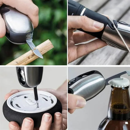 Multifunction Emergency Flashlight Tool with LED Light