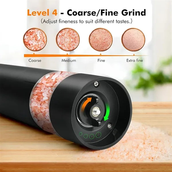 Electric Salt and Pepper Grinder Set Mill Shaker