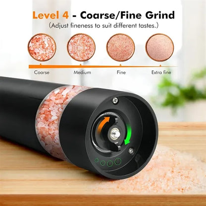 Electric Salt and Pepper Grinder Set Mill Shaker