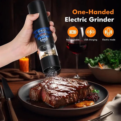 Electric Salt and Pepper Grinder Set Mill Shaker