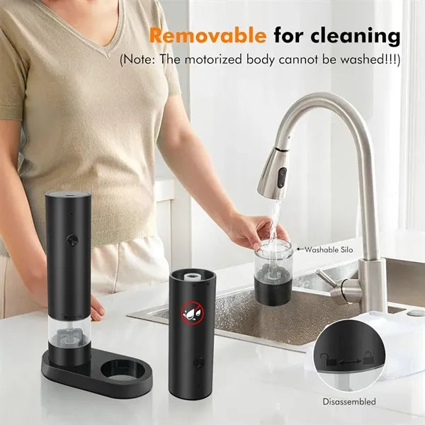Electric Salt and Pepper Grinder Set Mill Shaker