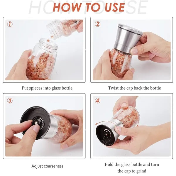 Original Stainless Steel Salt Pepper Grinder Spice Mill