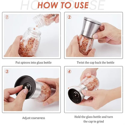 Original Stainless Steel Salt Pepper Grinder Spice Mill