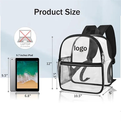 Clear Backpack With Wide Shoulder Straps