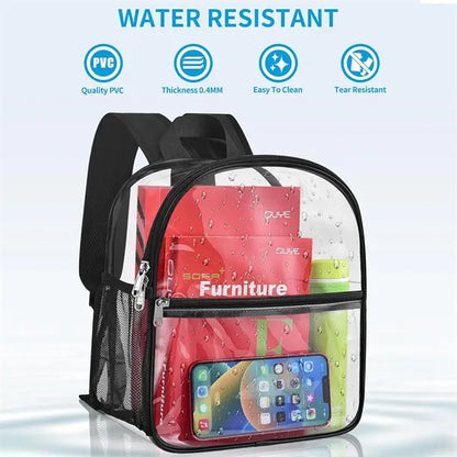 Clear Backpack With Wide Shoulder Straps