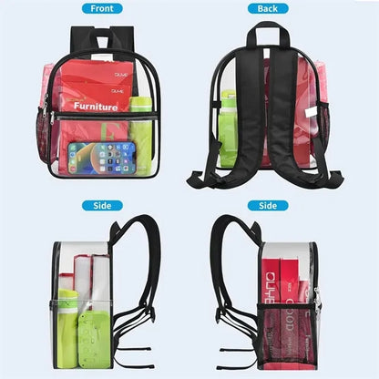 Clear Backpack With Wide Shoulder Straps