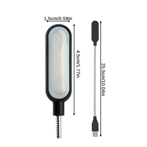 Flexible USB LED Light Lamp with Adjustable Gooseneck