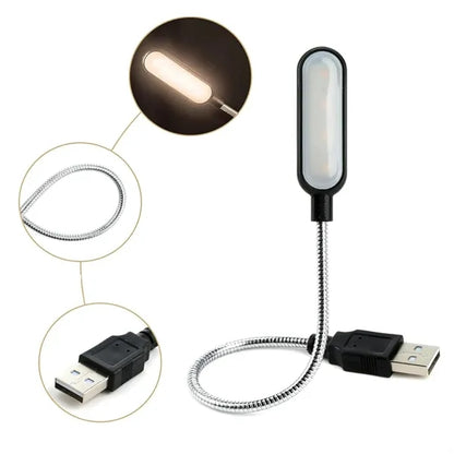 Flexible USB LED Light Lamp with Adjustable Gooseneck