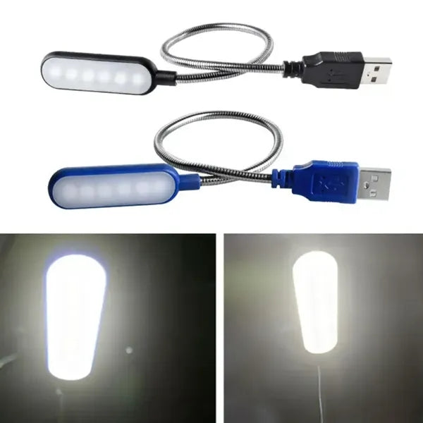 Flexible USB LED Light Lamp with Adjustable Gooseneck